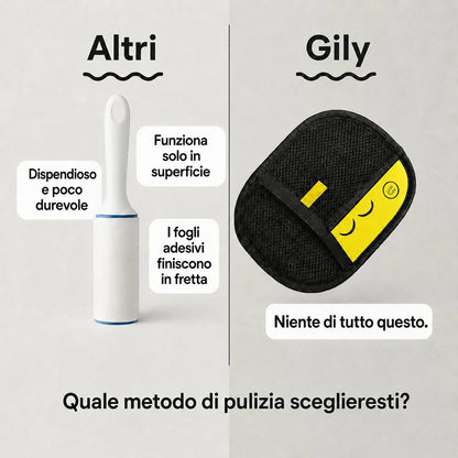 GilyGlove “il guanto rimuovi-peli lavabile per casa e vestiti”